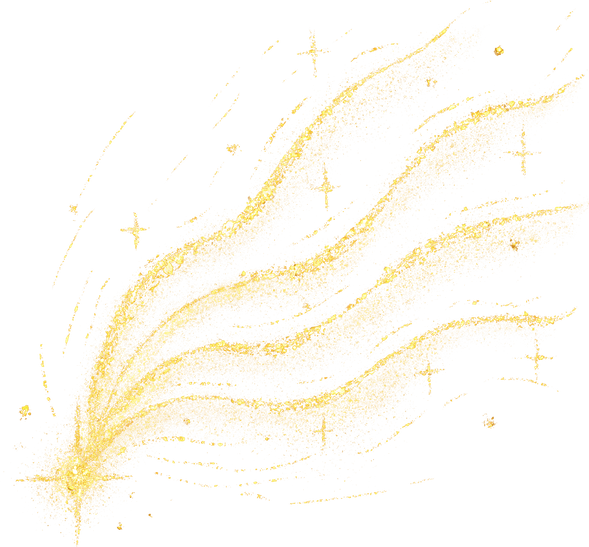 gold glitter star